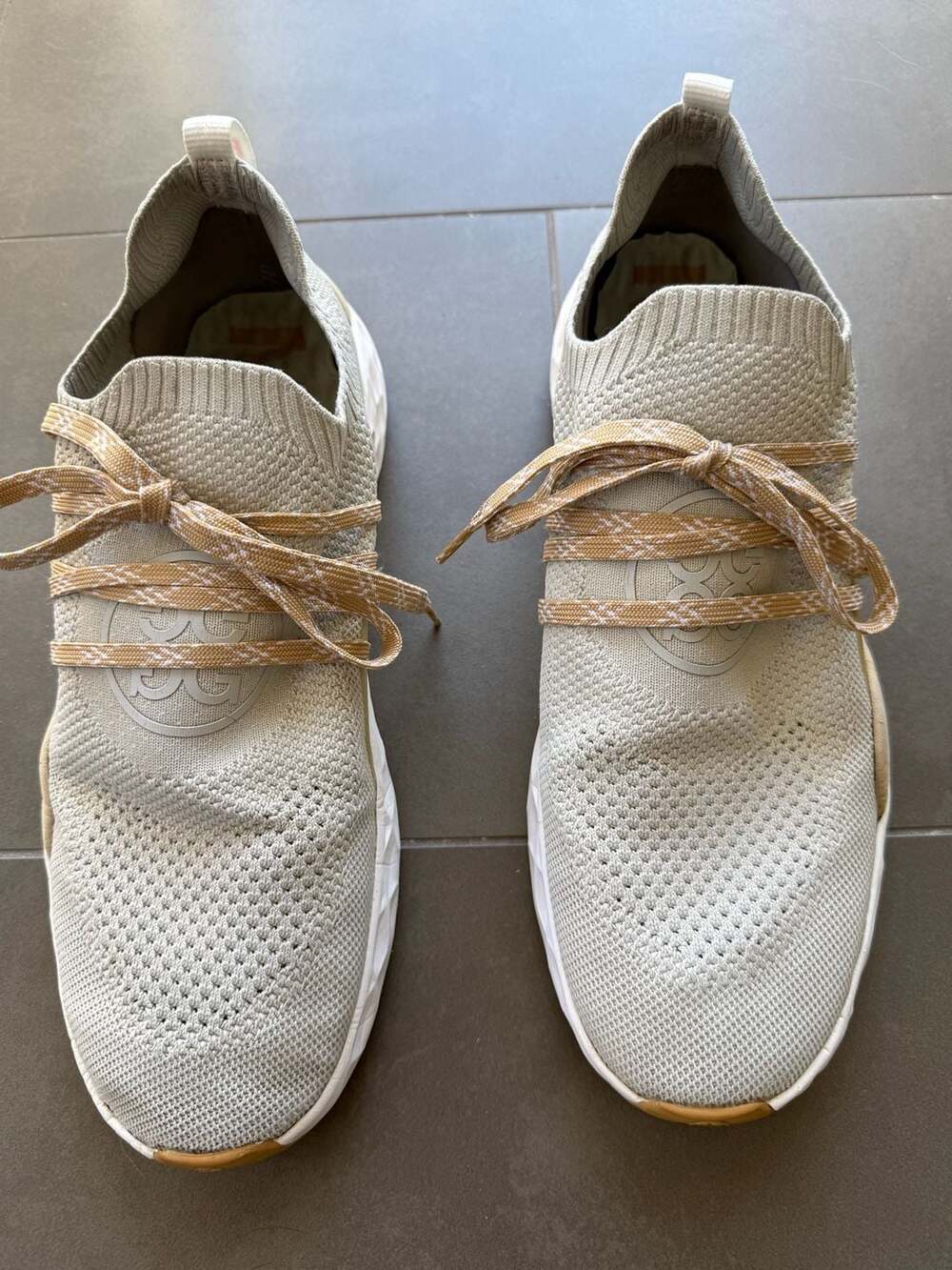 G/FORE MG4.1 Crossover Spikeless Golf Shoes Mens Size 14 Birch Knit Sneaker